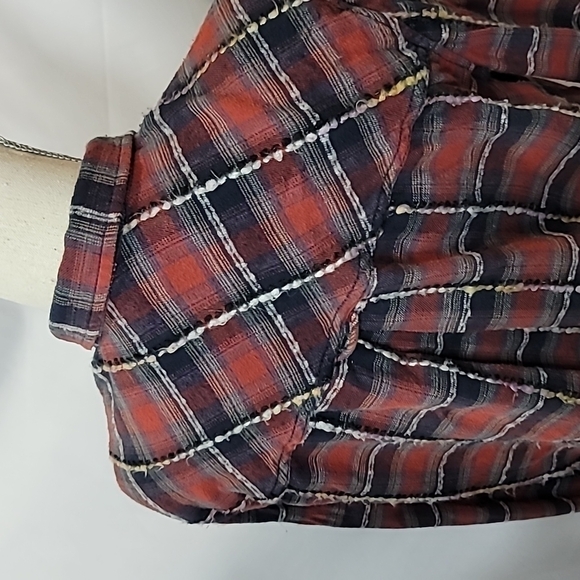 Bdg Urban Outfitters Plaid Yarn Detailed Ribbing Button Down - Picture 5 of 9